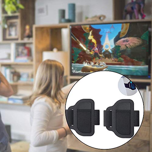 Correa Elástica Ajustable con Banda Deportiva,2 Piezas Accesorios para Switch Ring-Con,Correa de Pierna Portátil Resistente al Desgaste,Correa de Pierna para Switch,pour Switch Game(Leggings Strap)