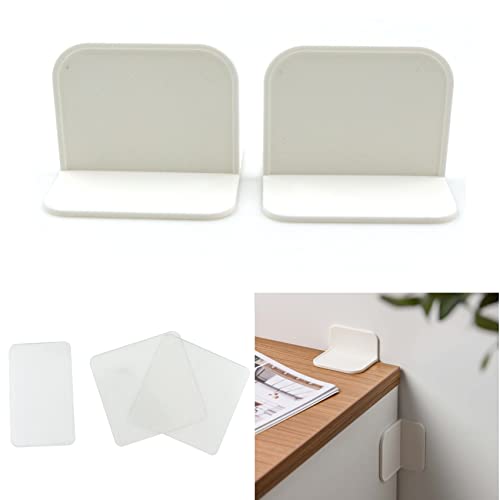 Correas para Muebles Antivuelco Fijaciones Antivuelco para Muebles—Soporte Antivuelco, Adjunto a la Pared para Fijar Mesas y Otros Muebles Pesados, Mantiene a los Niños Seguros, 4 Piezas, Blanco.