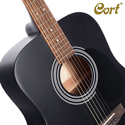 CORT AD810 guitarra acústica de satén de color negro guitarra Folk