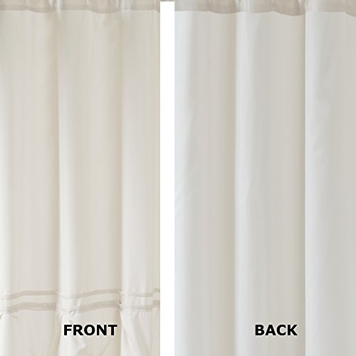 Cortinas de baño Comfort Spaces., Tejido, Marfil, 72"x72"