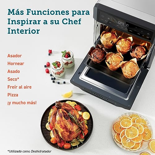 COSORI Freidora de Aire 12L, 11 Multifunciones, Air Fryer con Doble Resistencia 30-220°C, 7 Accesorios, 50+ Recetas, Ventana, Freidora sin Aceite y Horno de Sobremesa, Pantalla Táctil LED, 1800W