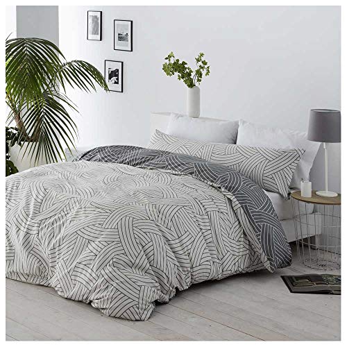 COTTON ARTEAN Funda Nordica Reversible Salinas Cama de 200 Cierre con Botones. HIPOALERGENICA