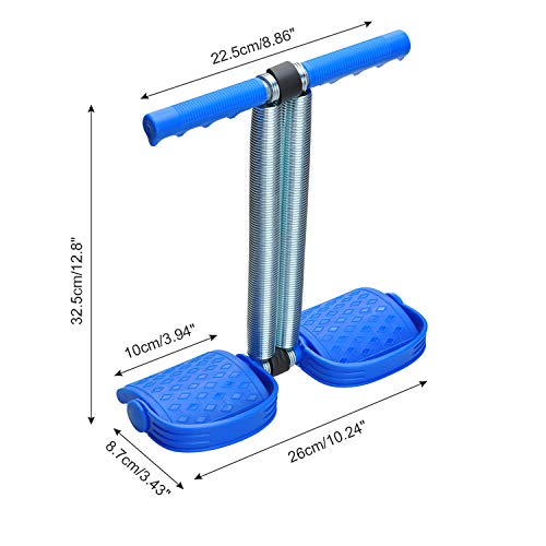 Covvy - Cuerda elástica para Abdominales, para ejercitar la Pierna, Abdomen y Culturismo, para Entrenamiento de Yoga (Blue)