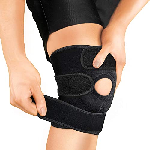 CPFITT Rodillera Menisco, Ligamento, Protector de Rótula, Ajustable, Estabilizadora, Gym, Crossfit, Correr, Compresión, Rotuliana, Antideslizante, Deportiva, Talla única, Hombres y Mujeres