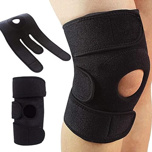 CPFITT Rodillera Menisco, Ligamento, Protector de Rótula, Ajustable, Estabilizadora, Gym, Crossfit, Correr, Compresión, Rotuliana, Antideslizante, Deportiva, Talla única, Hombres y Mujeres