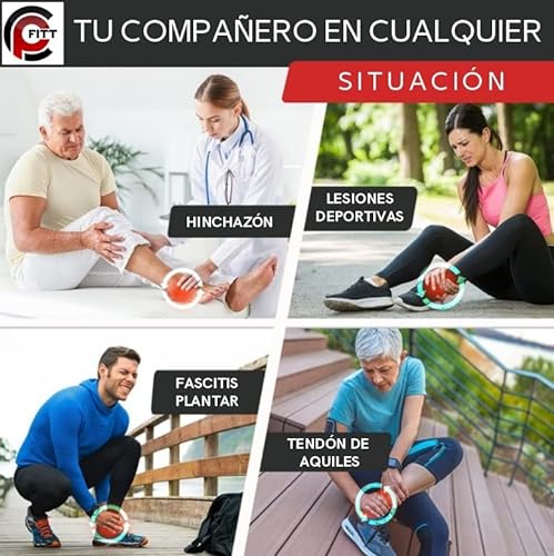 CPFITT Tobillera Para Esguince, Fascitis Plantar, Protección, Estabilizadora, Soporte Tobillo, Recuperación, Compresión, Lesión, Hinchazón, Ajustable, Mujer o Hombre, Deporte, Padel, Crossfit