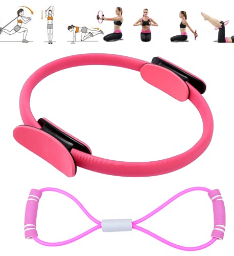 crazy bean Aro Pilates,Equipo De Resistencia Al Ejercicio,Yoga Aros De Pilates,CíRculo De Ejercicio MáGico,CíRculos De Yoga,Anillo De Pilates Resistencia