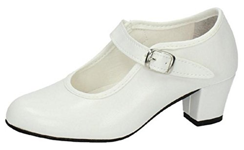 CREACIONES PASOS DE BAILE S.L. - Zapato - Carleti 15 Flamenca Blanco, Talla: 38