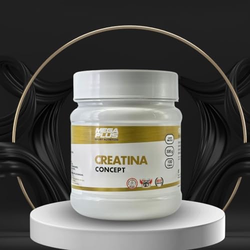 Creatina Concept Mega Plus Sport Nutrition - Creatina - Creatina monohidratada - 100% Creatina monohidrato micronizada - Sin aspartamo, sin gluten - Monohidrato de creatina 500g