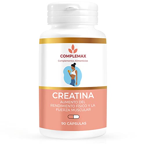 Creatina Monohidratada 90 Cápsulas, Complemento Alimenticio Que Mejora El Rendimiento Físico Y La Fuerza Muscular