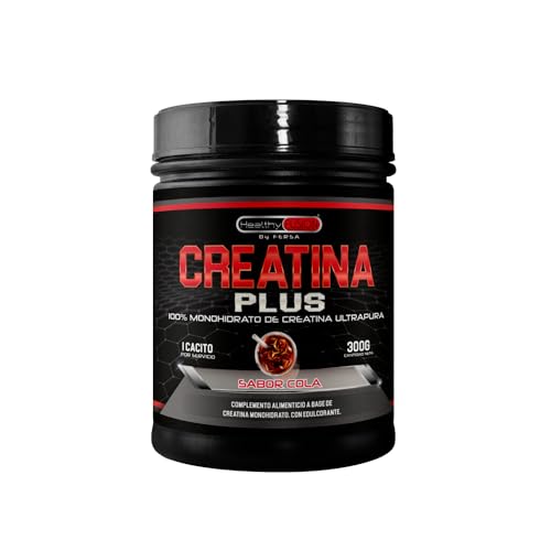 Creatina Monohidrato en polvo | 100% Creatina Pura Monohidrato sin añadidos| Favorece el crecimiento muscular y aumenta el rendimiento físico | Alta solubilidad | 300g, Sabor Refresco Cola