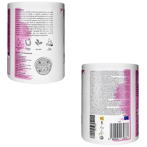 Creative DECO 1L Fucsia Intenso Pintura a la Tiza para Muebles Chalk Paint | Pintura Madera Mate y Lavable sin Lijar | Renovación, Decoración, Manualidades | Posible Efecto de Barrido y Gradiente