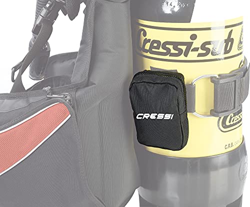 Cressi Back Weight Pockets - Buceo peso bolsills, Negro