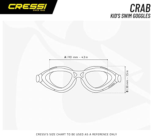 Cressi Swim King Crab - Gafas de Natación para Niños