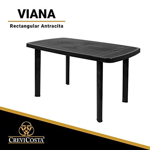 CREVICOSTA QUALITY MARK MARCAS DE CALIDAD - Mesa Rectangular Modelo Viana 37x86x73cm (Antracita)