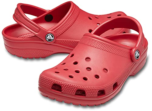 Crocs Classic Clogs (Best Sellers), Zuecos Unisex adulto, Rojo Pepper, 45/46 EU