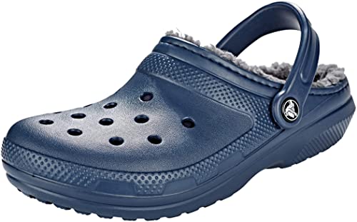 Crocs Classic Lined Clog, Zuecos Unisex adulto, Navy/Charcoal, 42/43 EU