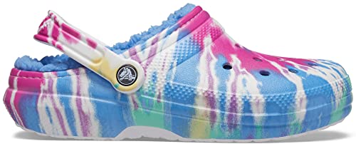 Crocs Classic Lined Tie-dye Clog, Zuecos Unisex adulto, Pastel Tie Dye, 37/38 EU