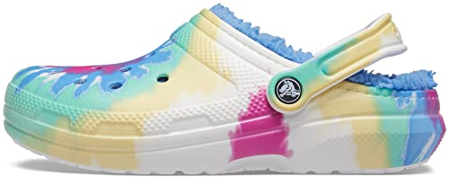 Crocs Classic Lined Tie-dye Clog, Zuecos Unisex adulto, Pastel Tie Dye, 37/38 EU