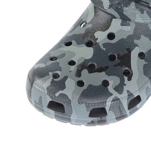 Crocs Classic Printed Camo Clog Zuecos Unisex Adulto,Slate Grey Multi,42/43 EU