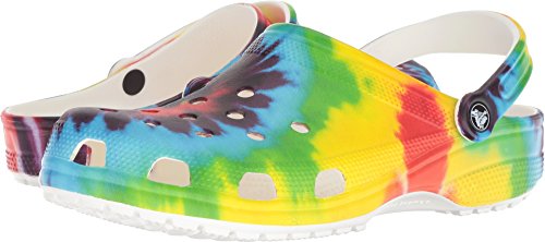 Crocs Classic Tie Dye Clogs, Zuecos Unisex Adulto, Multi, 39/40 EU