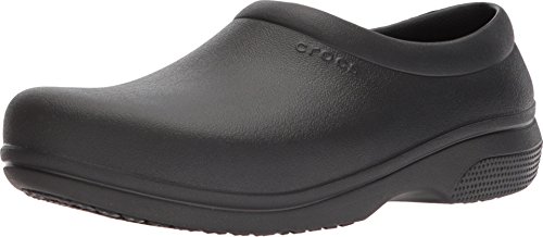 Crocs On The Clock Work Slipon Chanclas Unisex Adulto,Negro,41/42 EU