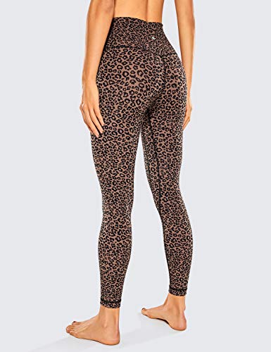 CRZ YOGA Mujer Deportivos Leggings Mallas Fitness Pantalones de Cintura Alta -63cm Estampado de Leopardo 2 38