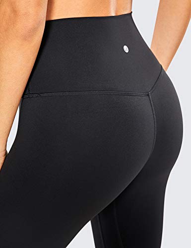 CRZ YOGA Mujer Deportivos Leggings Mallas Fitness Pantalones de Cintura Alta -63cm Negro 42