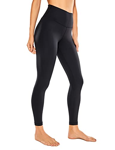 CRZ YOGA Mujer Deportivos Leggings Mallas Fitness Pantalones de Cintura Alta -63cm Negro 42