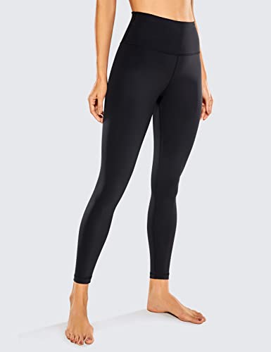 CRZ YOGA Mujer Deportivos Leggings Mallas Fitness Pantalones de Cintura Alta -63cm Negro 42