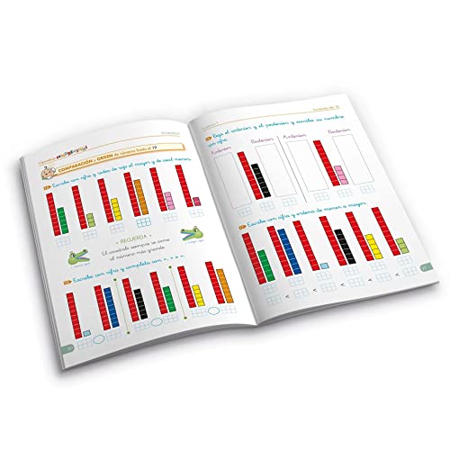 Cuadernos de refuerzo de matemáticas | Matemáticas comprensivas. Números 1 | Aprendizaje de los números hasta el 29 | Recomendado para 1º Educación Primaria