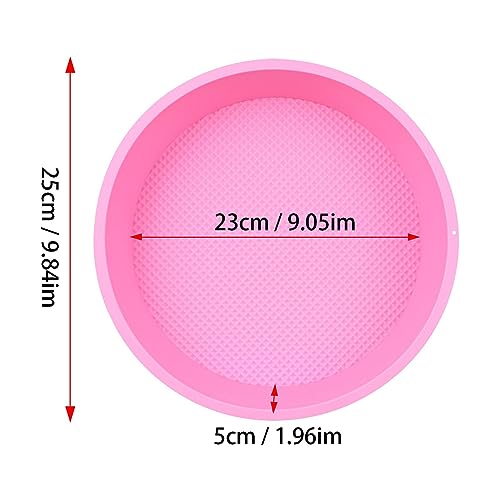 Cucimfew Molredondo para tartas - Molcon silicona antiadherente 10 pulgadas | Utensilios cocina para hornear, molpara tartas queso, espumas,