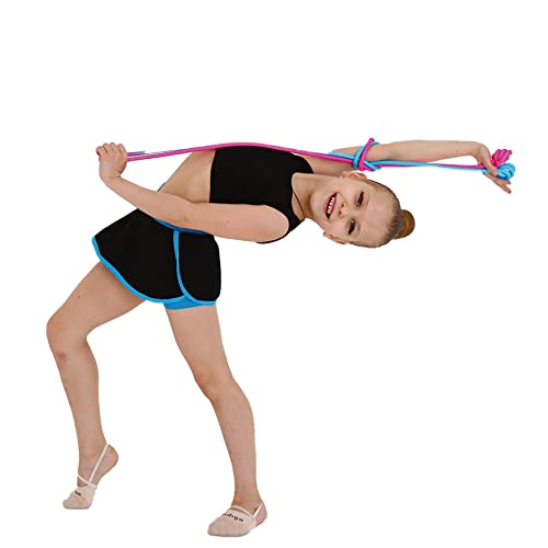 Cuerda para Gimnasia Rítmica Ponderada 150 g con Lurex DRUNA 2,5 m (Azul Claro)