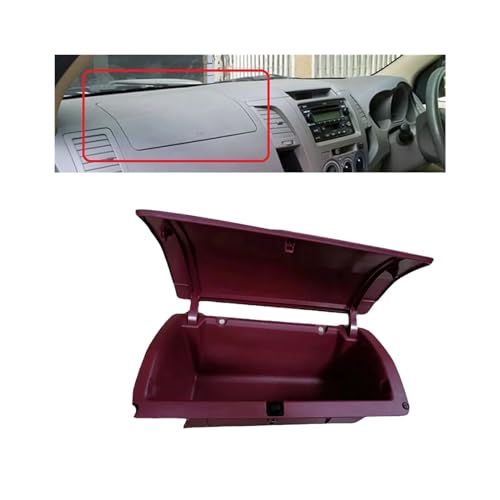 CUMBERLAND Caja de almacenamiento de instrumentos de coche compatible con Toyota Hilux Vigo Sr5 Mk6 7 02-14, guantera de tablero sintonizador 554410K010 55042-0K020 Manija interior fiat punto Evo