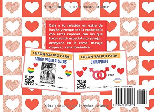 CUPONES DE PAREJA: TALÓN DE VALES CANJEABLES (DESAYUNO EN CAMA, MASAJES, BAÑO EN PAREJA...) | REGALO ROMÁNTICO Y ORIGINAL PARA TU PAREJA LESBIANA | ... LAS ENAMORADAS, SAN VALENTIN | ANIVERSARIO.