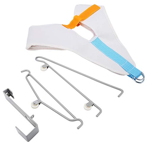 Cuque Tracción Cervical Cuello Kit, Cervical aparatos de tracción Neck Stretcher Hamaca para el Cuello Alivia el Dolor de Cuello presión para Estirar la Espalda