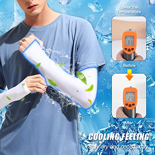 cwdvovy Mangas para Brazos 2 pares Unisex, Transpirables Protección UV Manguitos para Voleibol, Ciclismo, Baloncesto, Correr, Trabajo al Aire Libre, Juegos