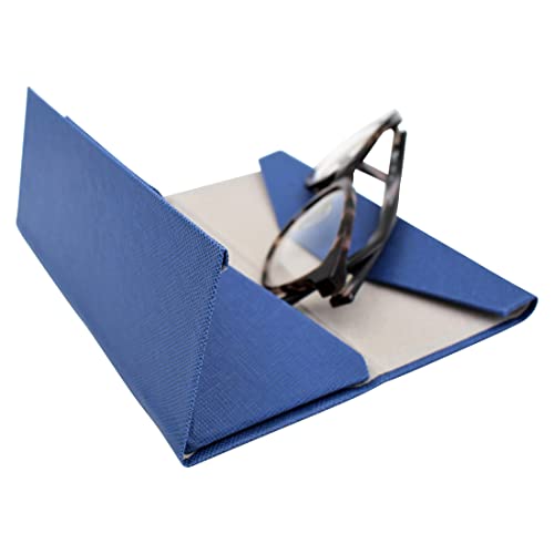 CWED 2 UnidadesFunda para Gafas, Estuche de Gafas Rígido de PU, Fundas de Gafas, Funda Plegable Gafas de Sol, Estuche Protector de Gafas Estuches, Caja de Almacenamiento de Gafas(A)