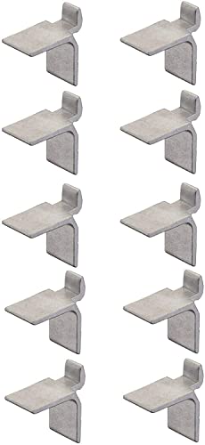 cyclingcolors 10x Portaestantes soporte para estante cremallera Estantería de pared metálico tacos