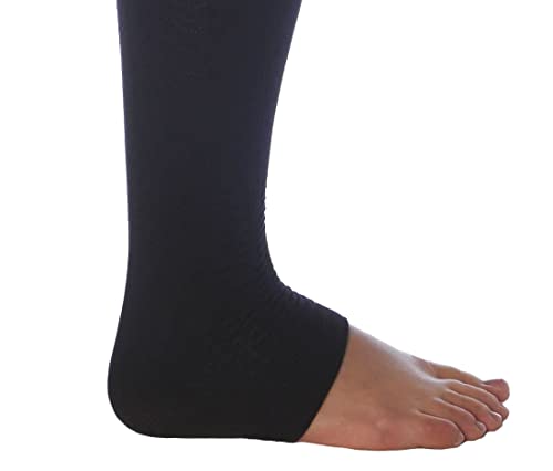 CzSalus Pantalón, Mallas adelgazantes de compresión K1 para lipedema y linfedema (Negro, Ms)