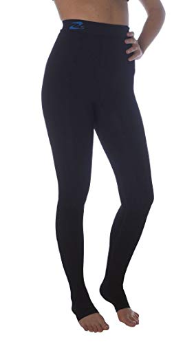 CzSalus Pantalón, Mallas adelgazantes de compresión K1 para lipedema y linfedema (Negro, Ms)