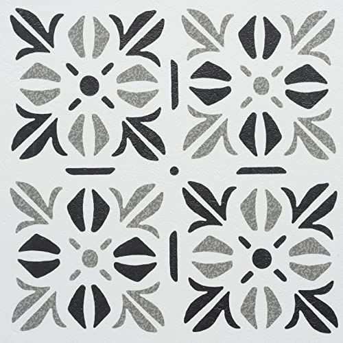 d-c-fix suelo vinilo autoadhesivo Patrones de cubia - 11 losetas - impermeable, duradero, decorativo vinilico - baldosas azulejos adhesivos PVC - para cocina, baño y salón - 30,5 x 30,5 cm