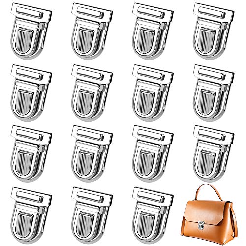 Dadabig 15 Pcs Cierres para Bolsos y Carteras Cierres Metálicos para Bolsos Manualidades,Bolsos de Cuero y de Tela Cierres de Pulgar para Bolsos