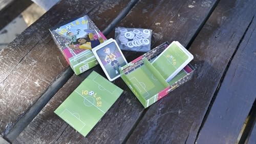 Dadral Games - Juego de Cartas de Fútbol ¡GOLES! | para Toda la Familia |Adultos y niños a Partir de 6 Años | De 2 a 6 Jugadores| Multilingüe, Multicolor, Cartón