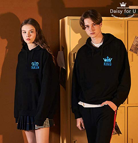 Daisy for U King Queen Couple Set Sudadera con Capucha