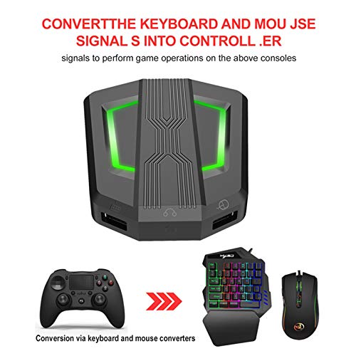 DaMohony Conversor de Teclado Y Ratón + Juego de Teclado + Ratón Compatible con Ps4 / Xbox One / Ps3 / Xbox 360 / N-Switch