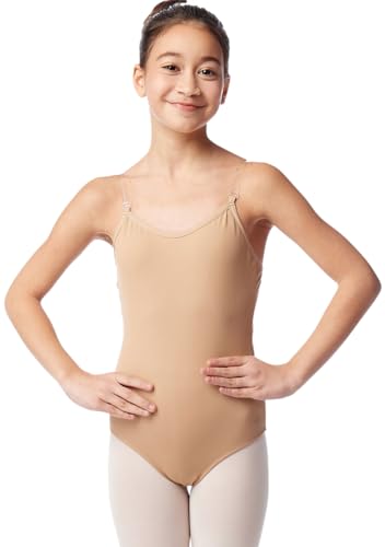 DANSHOW Leotardo de ballet camisola para niñas Leotardo de danza para mujer Ropa interior desnuda sin costuras(XJ8A13)