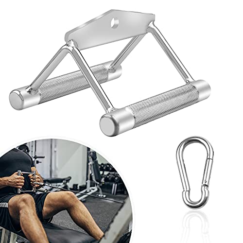 DBREAKS Mango Paralelo de V, Accesorio de Cable de Manija en V, Fitness Tricep V en Forma, Empuñadura para Fitness de Forma V con Agarre Moleteado & Mosquetón, Acero Sólido, para Fitness, Ejercicio