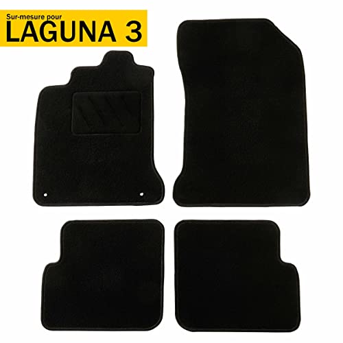 dBS Alfombrillas de Coche - a Medida - Alfombrillas para Coche - 4 uds. - Moqueta en Negro 600 g/m² - Modelo One - 1766281, Norme