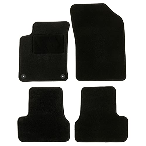 DBS - Alfombrillas para Coche - A Medida para C3/DS3 - con Clips - Alfombrillas Antideslizantes para Coche - 4 Piezas